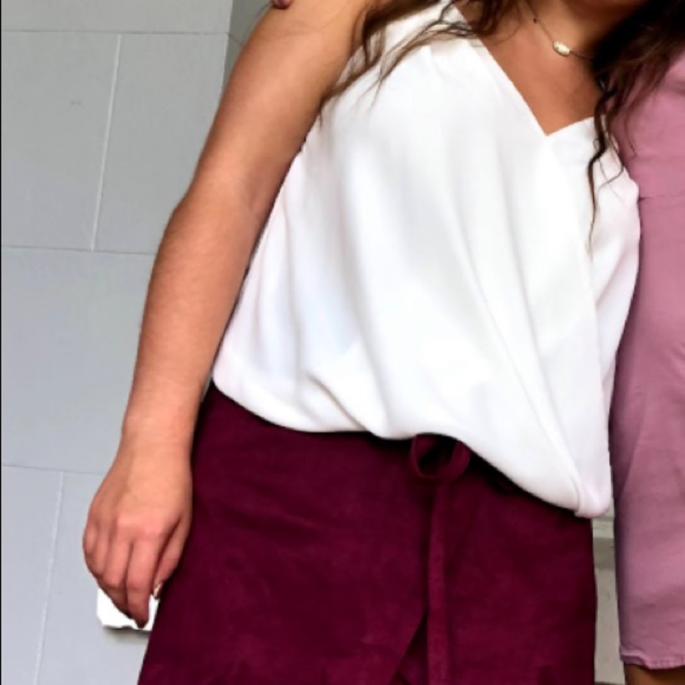 White Blouse Tank